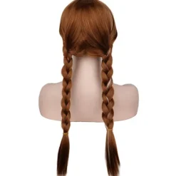 Anna Prinsessa Cosplay Peruk Elsa Kostym Peruker för Flickor Kvinnor-XF29-><noscript><img width=