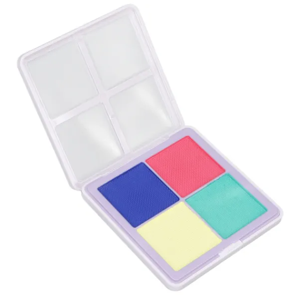 Ansikts- och kroppsfärg 4 färger Matt Ljus Stark Hållbar Vattenlöslig Sminkpigment för Cosplay Semester 40g> Smink