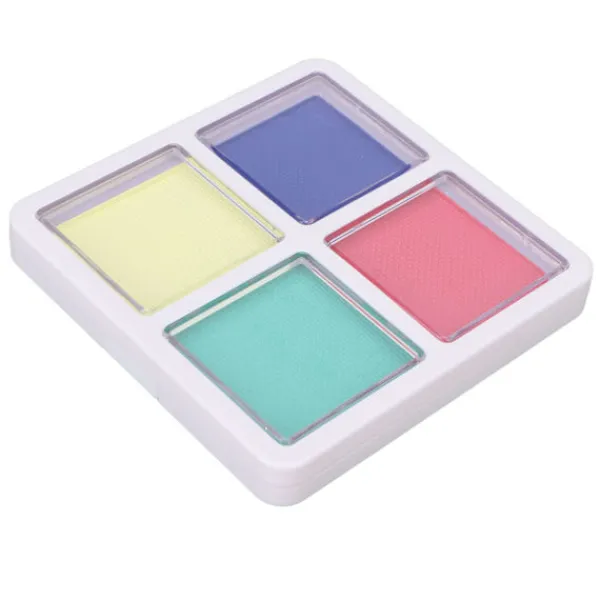 Ansikts- och kroppsfärg 4 färger Matt Ljus Stark Hållbar Vattenlöslig Sminkpigment för Cosplay Semester 40g> Smink