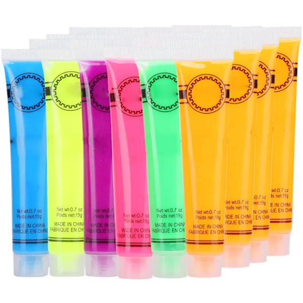 Ansikts- och kroppsmålningsglödkit Set med 24 tuber 6 färger Konstfest Fancy Cosplay Makeup> Smink