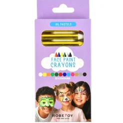 Leksaksaffären Ansiktsfärg Kritor 12 färger> Smink