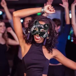 Ansiktsmask för djur - Räv, Katt, Cosplay-kostym, Huvudbonad för Karneval, Maskeradfest, Tillbehör><noscript><img width=