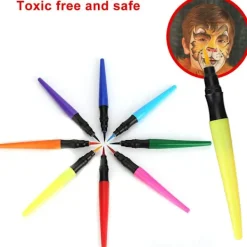 Ansiktsmålning, färgkritor 8 giftfria ansikts- och kroppskritor för d[ZHE]><noscript><img width=