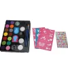 Ansiktsmålning Set för Barn, Glitterpulver och Kroppsmålning Pigment Kit för Barns DIY Kosmetik, Konst och Hantverk Verktygsset> Smink