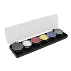 Ansiktsmålningskit 6 Färger Livsmedelsgodkänd Säker Snabbtorkande DIY Hudfärger för Halloween><noscript><img width=