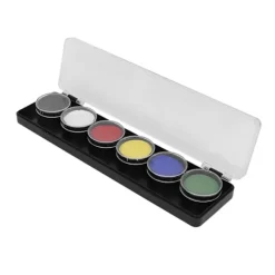 Ansiktsmålningskit 6 Färger Livsmedelsgodkänd Säker Snabbtorkande DIY Hudfärger för Halloween><noscript><img width=