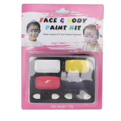 Ansiktsmålningskit 4 Färger Livsmedelsgodkänd Säker Snabbtorkande DIY Kroppsmålning 10g 0.4oz för Cosplay> Smink