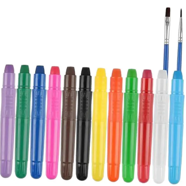 BraVärde Ansiktsmålningskit Tvättbara Sminkpinnar för Barn för Festival Födelsedag Påsk-lingling}> Smink