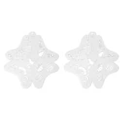 Ansiktsmålningsschabloner för Barn Ihåliga Kroppsmålningsmallar för Halloween och Högtidsmakeup 2 st><noscript><img width=