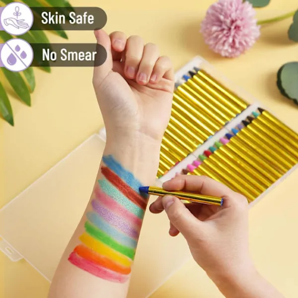 Ansiktsmålningsstift för barn, 36 färger> Smink