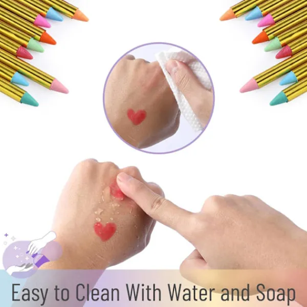 Ansiktsmålningsstift för barn, 36 färger> Smink