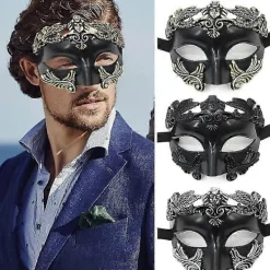 Antik Grekisk Spartansk Krigare Romersk Maskeradmask Män Venetiansk Mask Bröllopsmask Maskerad Mask Bröllopsmask Burlesk Maskeradfest><noscript><img width=