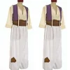 Arabisk prins Aladdin för herrkostym Halloween Cosplay XL L> Dräkter