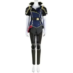 Arcane Vi Cosplay Sheriff Kläder Peruker Anime Spel LoL 2 Kostym Vuxen Kvinna Rollspel Finfräcka Kläder Fest Förklädnad Kläder (FMY) WIG XL WIG><noscript><img width=