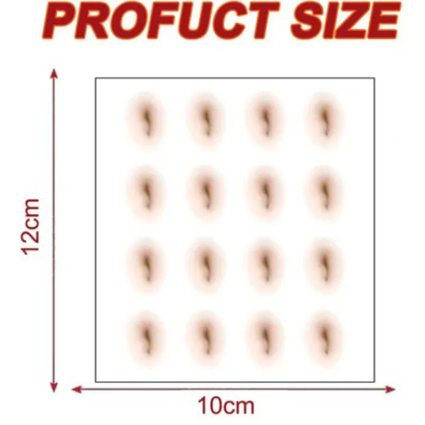 Ark tatueringar för mage, engångstatueringar för navel, realistiska> Smink