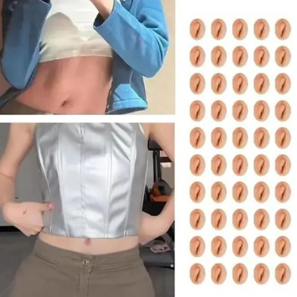 Ark tatueringar för mage, engångstatueringar för navel, realistiska> Smink