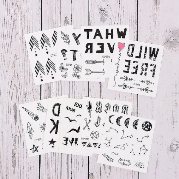 Art Temporary Tattoos Simulation Tattoos Stickers Fake Tatto Waterproof Colored> Smink