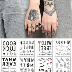 Art Temporary Tattoos Simulation Tattoos Stickers Fake Tatto Waterproof Colored><noscript><img width=