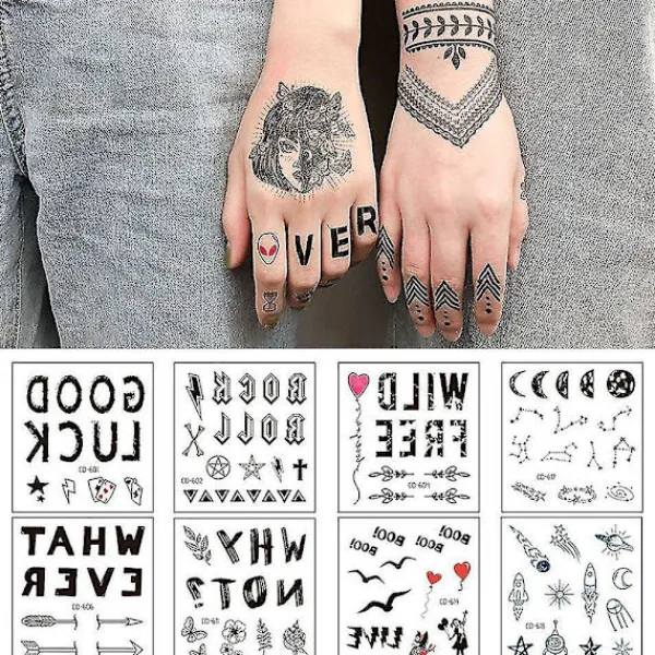 Art Temporary Tattoos Simulation Tattoos Stickers Fake Tatto Waterproof Colored> Smink