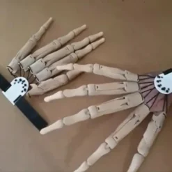 Articulated Fingers Flexible Joints Skeleton Hand Extensions Halloween Party Prop> Tillbehör