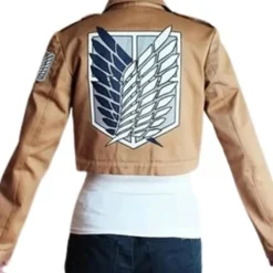 Attack On Titan Mikasa Ackerman Cosplay Kostym Jacka Kappa Scouting Legion Halloween Kläder XL> Dräkter