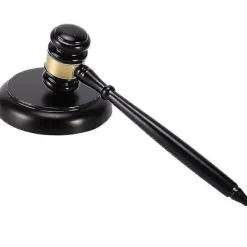 Auktionsklubba i trä med ljudblock för advokat domare auktion hantverk bra> Tillbehör