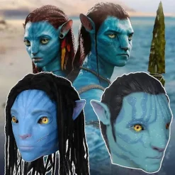Avatar 2 Cosplay Mask Latex Filmen Vattnets Väg Alien Kostymfest Halloweenmasker Vuxen> Masker