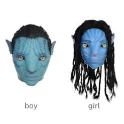 Avatar Mask Partytillbehör Ekologisk Latexmask Ny Avatar 2 Cosplay Present Huvudbonad><noscript><img width=