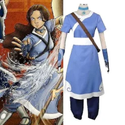 Avatar The Last Airbender Cosplay Kostym | Zuko & Katara Klädsel[JSR] L Red> Dräkter