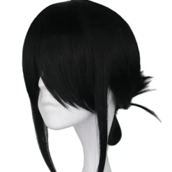 AVEKI Anime Cos peruk för Cosplay Shinomiya Kaguya Naturlig Mjuk Hög Temperatur Tråd Flickor Cosplay Klä Upp Kostym Tillbehör, Svart-48> Peruker
