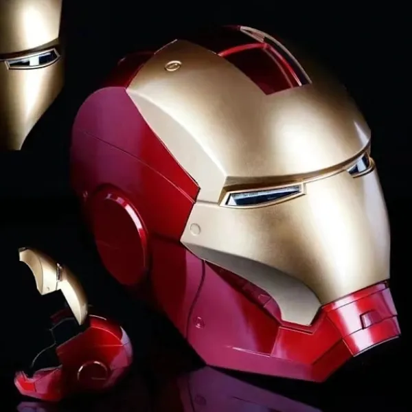 Avengers Legends Iron Man Elektronisk Hjälm Män Barn 1:1 Bärbar Iron Man Hjälm Knappkontroll Deformerad Cosplay Rekvisita Gåvor{ee}> Huvudbonader