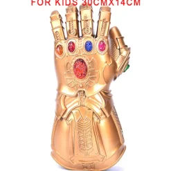 Jettbuying Avengers Thanos Infinity Gauntlet LED-handskar Light Up Cosplay F S-Kids> Tillbehör