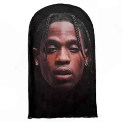 Avtagbart ansiktsskydd med kändistryck för kvinnor, återanvändbar balaklava-mask för Halloween-skämt och cosplay-kostymer> Masker