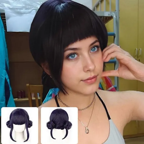 AIZHENCHEN (AZC)Demon Hunters Kostym Rumi Peruk Realistisk Anime Cosplay Peruk för Cosplay-konvent> Peruker