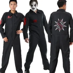Band Slipknot Cosplay Kostym Lös Overall Halloween Slive Knot Band -4 L><noscript><img width=