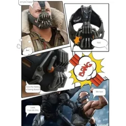 Bane Mask Vuxen Kostymrekvisita för Dark Knight Cosplay Rekvisita Zomb> Masker