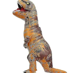 Barn & Vuxen Dinosaurie Uppblåsbar Cosplay Kostym Tyrannosaurus Rex Anime Tecknad Fest Klänning Upp Halloween Kostym - Perfekt><noscript><img width=