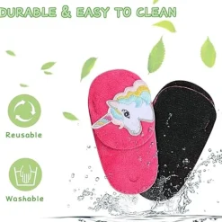 Barn ögonlapp 2 stycken, Höger öga medicinsk ögonlapp för ortoptist amblyopi vuxna och barn, Enhörning ögonlapp täcker glasögon ögonlappar för><noscript><img width=