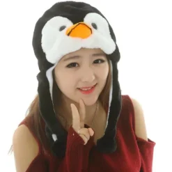 Barn och vuxna tecknade plyschhattar, roliga leksaker, djurhalsvärmare, öronmuffar, presenter No,><noscript><img width=