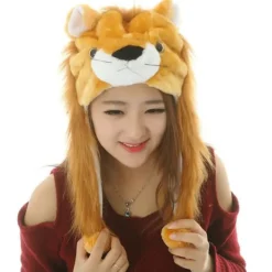 Barn och vuxna tecknade plyschhattar, roliga leksaker, djurhalsvärmare, öronmuffar, presenter No,><noscript><img width=