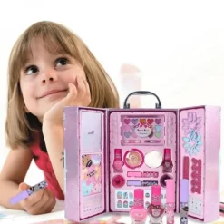 Toyz Land Barn Smink Kit Tvättbart Smink Kit Äkta Kosmetik Smink Set Hälsosamt Låtsas Leka Smink Skönhetsset> Smink