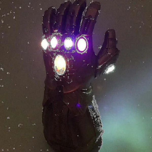 Barn Thanos Handskar Infinity Gauntlet Med Led-ljus Avengers 4 Cosplay Leksak> Tillbehör