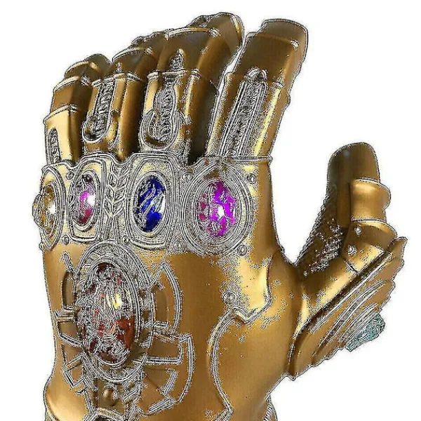 Barn Thanos Handskar Infinity Gauntlet Med Led-ljus Avengers 4 Cosplay Leksak> Tillbehör