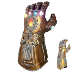 HKWWW Barn Thanos Handskar Infinity Gauntlet Med Led-ljus Avengers 4 Cosplay Leksak[HK]><noscript><img width=