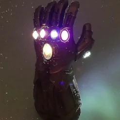 HKWWW Barn Thanos Handskar Infinity Gauntlet Med Led-ljus Avengers 4 Cosplay Leksak[HK]><noscript><img width=