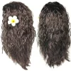 Barnflickor Animie Polynesisk Prinsessa Moana Peruker Hawaiiansk Cosplay Party Kostym Hår Fancy> Peruker