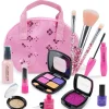 Barnflickors plånboksset - Söt utklädnings-sminkväska leksak mobil> Smink