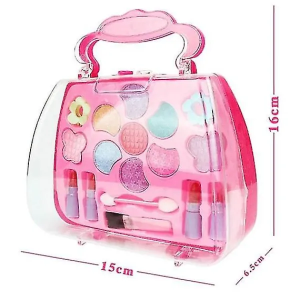 Barnflickors sminkset miljövänlig kosmetisk leksak, WHBYV> Smink