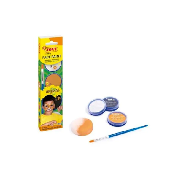 JOVI Barnmakeup - - Fodral med 3 flaskor - 8 ml per flaska - Vit, Orange, Svart> Smink