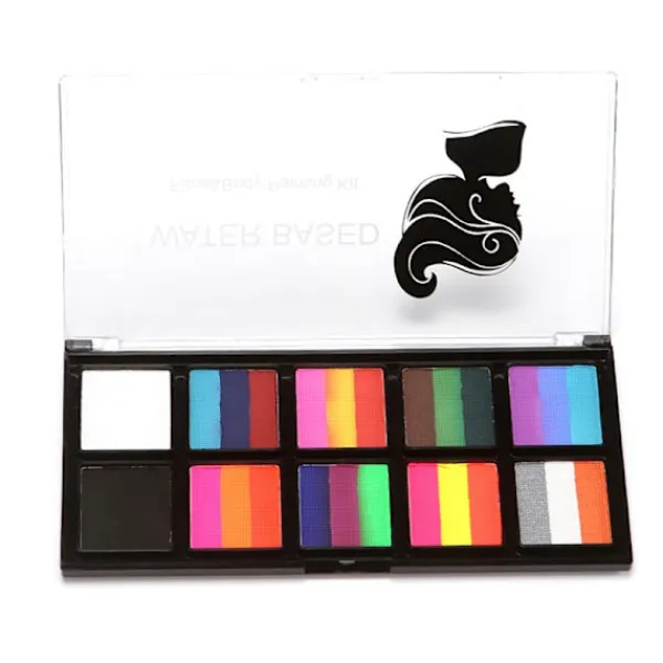 Barnsmink, delad kakpalett, ansiktsmålning> Smink